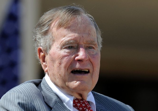 Tổng thống thứ 41 George H. W. Bush xếp hạng 27 trong danh sách các tổng thống thông minh nhất lịch sử Mỹ - Ảnh: AFP