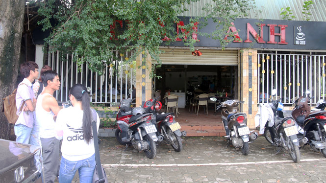 Quán cà phê T.A trên đường Cách mạng tháng Tám (quận Cẩm Lệ, Đà Nẵng) nơi xảy ra vụ việc - Ảnh:N.H
