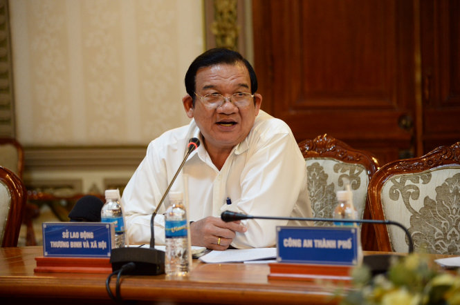 Ông Lê MInh Tấn, giám đốc Sở Lao động - Thương binh và Xã hội - Ảnh Tự Trung