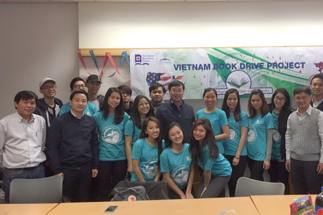 đoàn công tác đã tham dự chương trình Ngày hội sách – Vietnam Book Drive Project tại Trường đại học Pennsylvania  - Ảnh: Nguyễn Hải Minh