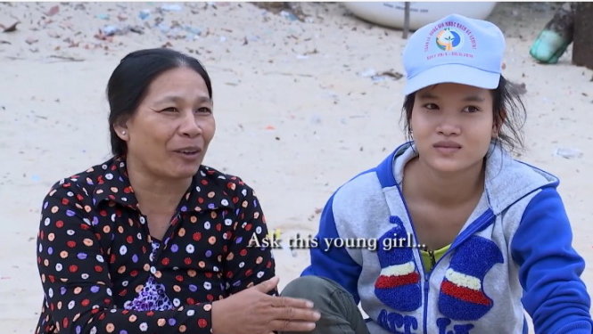 Cảnh trong phim tài liệu Việt Nam tim tôi 