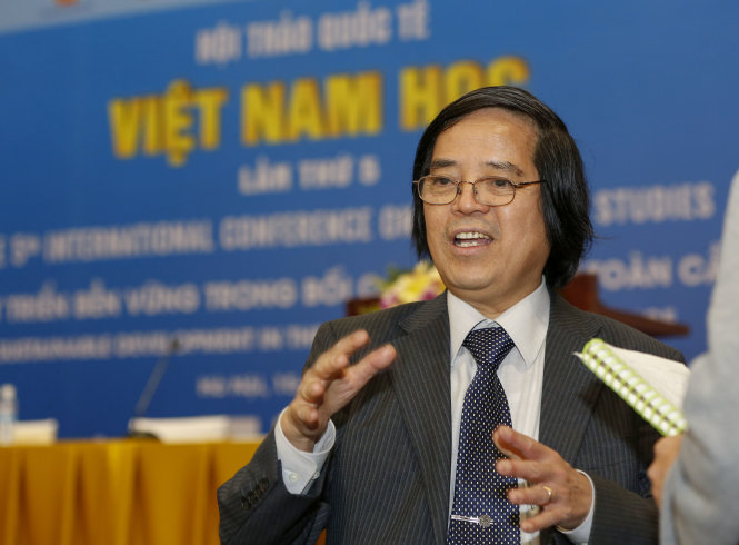 GS Trần Văn Thọ tại Hội thảo quốc tế Việt Nam học lần thứ 5 - Ảnh: VIỆT DŨNG