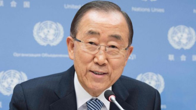 Tổng thư ký Liên Hiệp Quốc Ban Ki Moon - ảnh: AFP