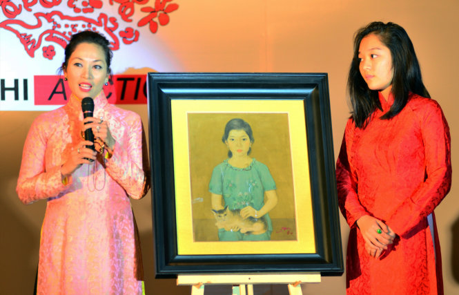 Bức tranh khác của cố họa sĩ Trần Đông Lương được bán với giá 23.000 USD - Ảnh: DUYÊN PHAN