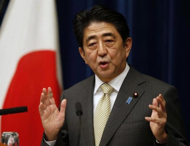 Thủ tướng Nhật Bản Shinzo Abe - Ảnh: Reuters