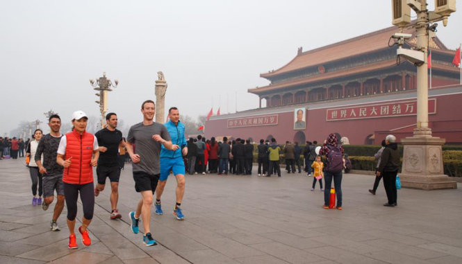 Tại Bắc Kinh, Trung Quốc - Ảnh: Facebook Mark Zuckerberg