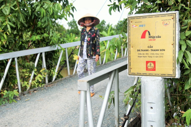 Cầu Dr Thanh - Thanh Sơn (Thanh Hòa, Cai Lậy, Tiền Giang) - Ảnh: M.TR.