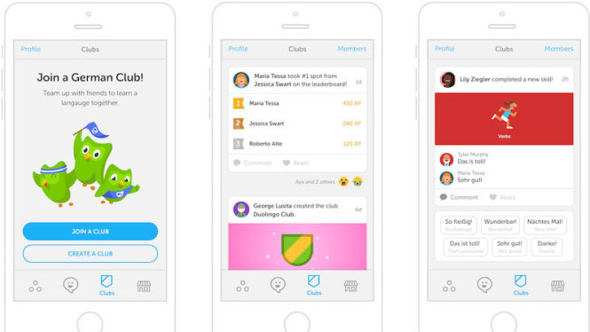 Cùng rủ bạn bè tham gia học nhóm ngôn ngữ mới, thi tài với nhau qua Duolingo Clubs - Ảnh: LifeHacker