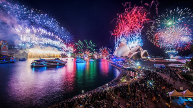 Sự kiện bắn pháo hoa mừng năm mới ở Sydney thu hút hơn 1 triệu người theo dõi mỗi năm - Ảnh: Steven Markham