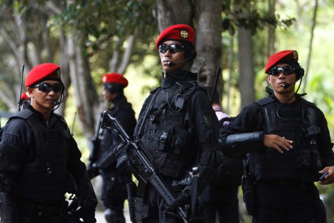 Lực lượng đặc nhiệm Indonesia - Ảnh: Reuters
