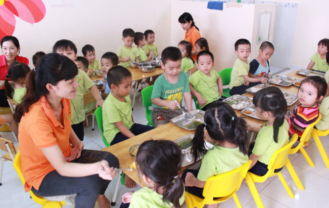 Dự án trường mầm non tư tại Q.Tân Bình đã được mở rộng hơn nhờ sự hỗ trợ từ Quỹ hỗ trợ thanh niên khởi nghiệp TP.HCM - Ảnh: Q.L.