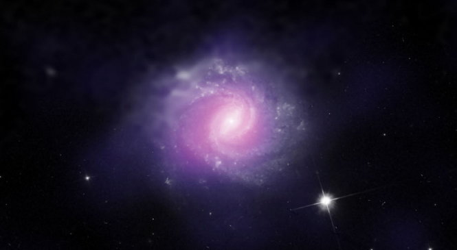 Thiên hà IC 3639 nơi có một siêu lỗ đen 
