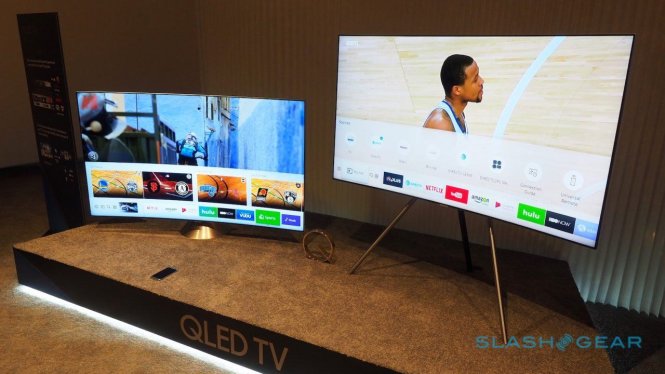 Thế hệ tivi QLED mới ra mắt trong năm 2017 của Samsung giới thiệu tại CES 2017 - Ảnh: Slashgear