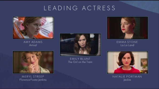 BAFTA - best leading actress