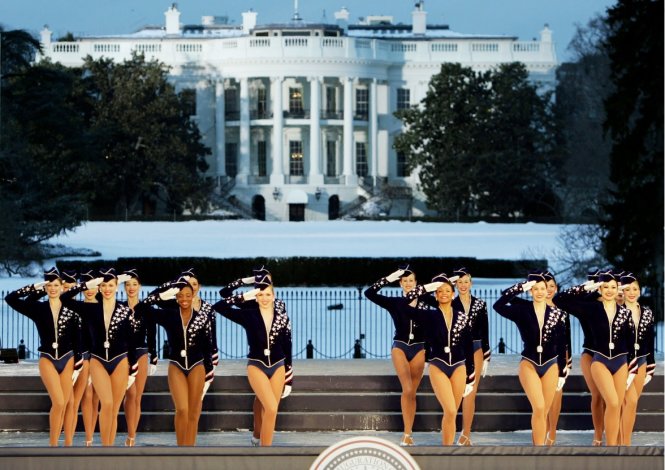 The Radio City Rockettes performed at the “Celebration of Freedom” concert on Jan. 19, 2005, in Washington as part of the inauguration festivities for President George W. Bush