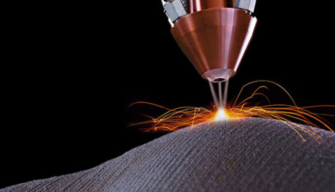 Một đầu in 3D chịu được nhiệt độ cao để in vật liệu là thép - Ảnh: Extreme Tech