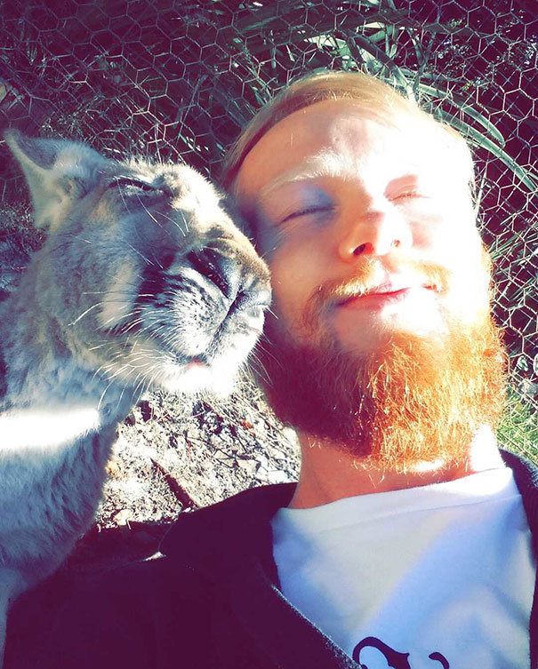 Kangaroo selfie với người