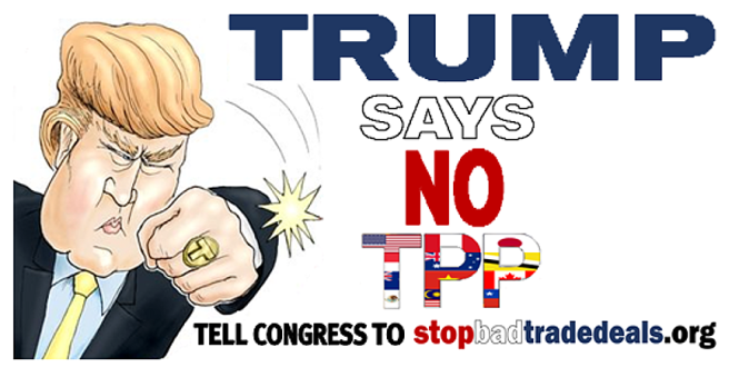 Với quan điểm tuyên bố của chính quyền mới ở Mỹ, các quốc gia thành viên TPP sẽ buộc phải tính toán lại những bước đi tới đây của TPP - Ảnh: Netrightdaily