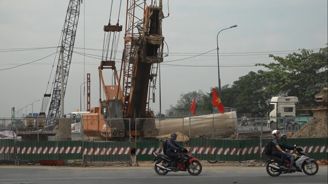 Nút giao thông Mỹ Thuỷ là một trong những công trình trọng điểm của TP - Ảnh: CHẾ THÂN