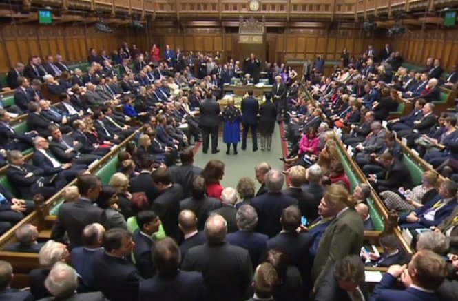 Quốc hội Anh đã chấp thuận cho chính phủ nước này bắt đầu quá trình đàm phán Brexit - Ảnh: AFP