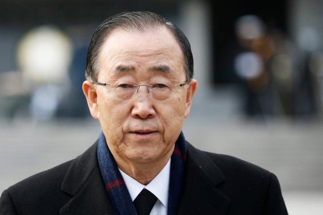 Cựu tổng thư ký LHQ Ban Ki-moon - Ảnh: Reuters