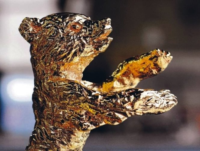 Tượng gấu vàng, biểu tượng tôn vinh cho các tác phẩm xuất sắc nhất tại LHQ phim quốc tế Berlin ở Đức - Ảnh: DPA
