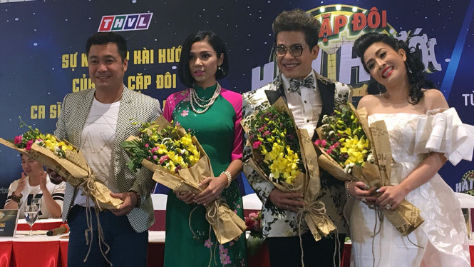 Bốn giám khảo của chương trình Cặp đôi hài hước: Lý Hùnh, Việt Trinh, Thanh Bạch, Kiều Oanh (từ trái qua) - Ảnh: T.M