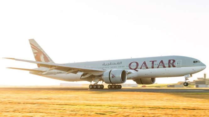 Chuyến bay dài nhất thế giới đầu tiên của hãng Qatar Airways hạ cánh tại Auckland, New Zealand - Ảnh: Qatar Airways