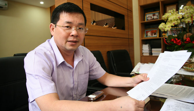 Ông Nguyễn Toàn Thắng - Giám đốc Sở TNMT TP.HCM - Ảnh: VIỄN SỰ