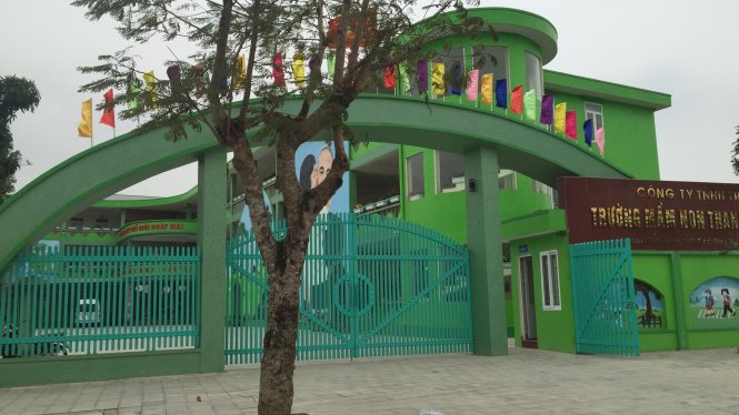 Trường mầm non Thanh Xuân Nam, TP Thanh Hóa - nơi xảy ra vụ việc - Ảnh: Hà Đồng