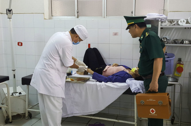 Bà Tô Thuý Hoa được điều trị kịp thời tại bệnh viện đa khoa Kiên Giang - Ảnh: K.Nam
