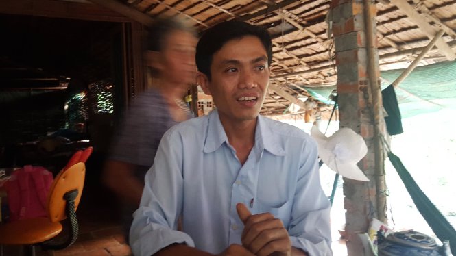 Nguyễn Văn Trình trao đổi với PV sau khi bản án phúc thẩm được tuyên - Ảnh: Hoàng Điệp
