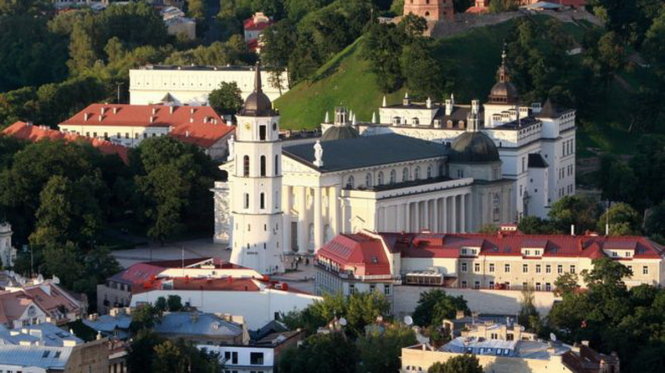 Một góc thủ đô Vilnius của Lithuania - Ảnh: AFP