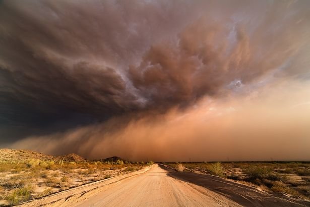 Bão cát dữ dội ở Phoenix, Arizona - Ảnh: Barcroft