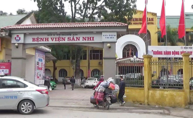 Bệnh viện Sản Nhi Nghệ An - nơi xảy ra sự việc bé P tử vong - Ảnh: DOÃN HÒA