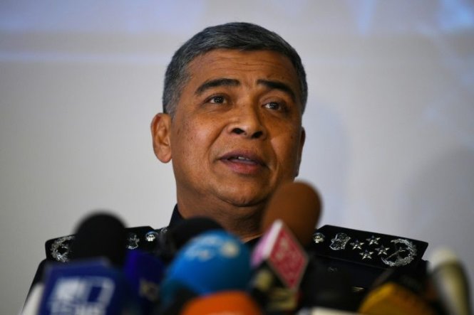 Cảnh sát trưởng Malaysia, ông Khalid Abu Bakar cho biết nhà chức trách tin rằng có 5 nghi can người CHDCND Triều Tiên liên quan tới vụ sát hại ông Kim Jong Nam ở Kuala Lumpur - Ảnh: AFP