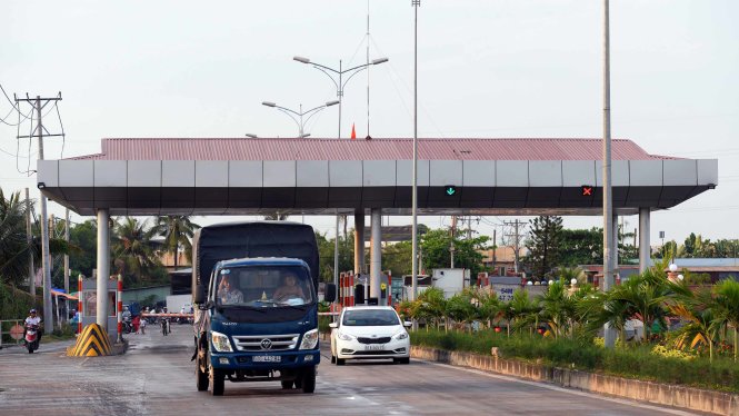 Dự án xây dựng đường nối từ đường Nguyễn Duy Trinh vào Khu công nghiệp Phú Hữu (Q.9, TP.HCM) được Kiểm toán Nhà nước đề nghị giảm 11 năm thu phí - Ảnh: Hữu Khoa