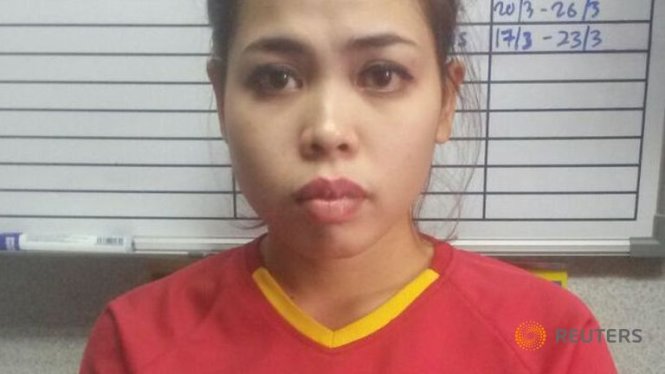 Ảnh của công dân Indonesia Siti Aisyah trong bản tin do cảnh sát Hoàng gia Malaysia cung cấp cho hãng Reuters ngày 19-2 - Ảnh: Reuters