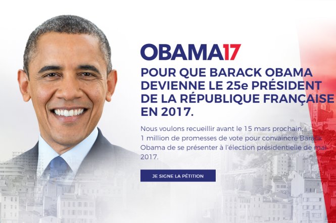 Trang chủ của website Obama17.fr - Ảnh chụp lại từ màn hình