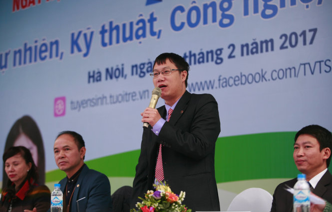 PGS.TS Nguyễn Tiến Thảo, phó trưởng ban đào tạo, ĐH Quốc gia Hà Nội - Ảnh: Nam Trần