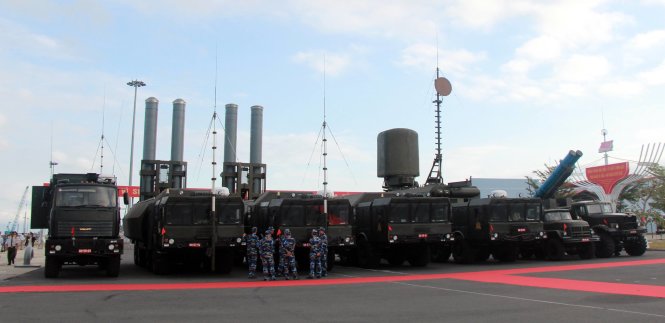 Hệ thống tên lửa phòng thủ bờ của Hải quân VN - Ảnh: Trung Tân