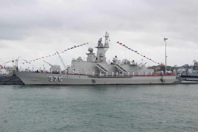 Nhiều tàu chiến của Hải quân VN có mặt tại Quân cảng Cam Ranh - Ảnh: Trung Tân