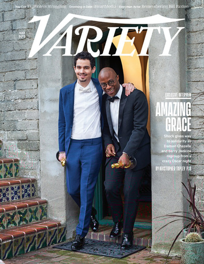 Barry Jenkins (đạo diễn Moonlight) và Damien Chazelle (đạo diễn La La Land) trên bìa Variety