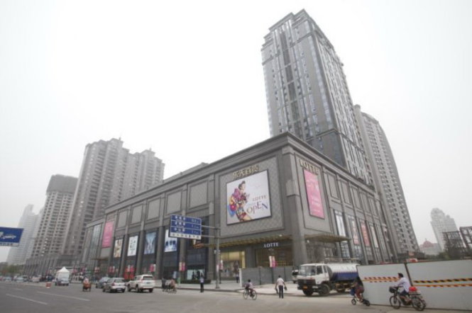 Siêu thị Lotte tại thành phố Thiên Tân, Trung Quốc - Ảnh: Reuters