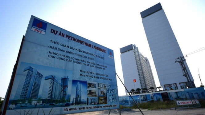 Dự án chung cư PetroVietnam Landmark tại Q.2, TP.HCM - Ảnh: HỮU THUẬN