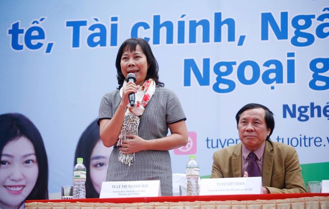 TS Lê Thị Thanh Mai, Trưởng Ban công tác chính trị - sinh viên, ĐH Quốc gia TP.HCM - Ảnh: Nam Trần