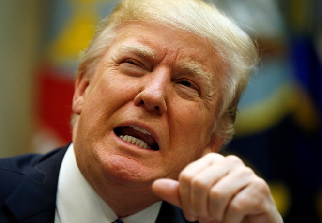 Tổng thống Donald Trump tại Nhà Trắng ngày 13-3 - Ảnh: Reuters