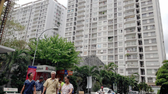 Chung cư Harmona ở Q. Tân Bình, một torng những dự án từng bị chủ đầu tư vừa bán vừa thế chấp căn hộ - Ảnh: Ngọc hà