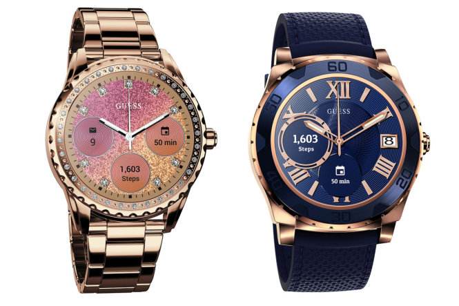 Bộ đôi đồng hồ thông minh của Guess cho nữ và nam - Ảnh: Digital Trends