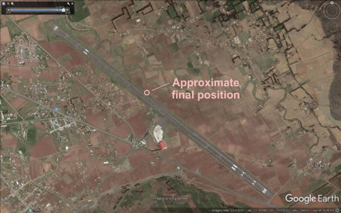 Bản đồ vị trí nơi xảy ra sự việc - Ảnh: AVH/Google Earth